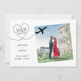Reserva La Fecha Foto de boda de destino minimalista