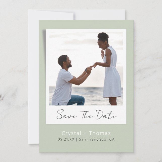 Reserva La Fecha Foto de Boda de sabios modernos (Anverso)
