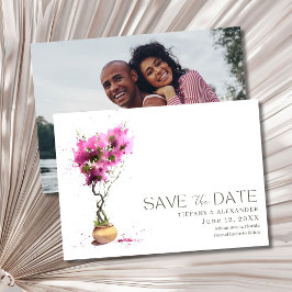 Reserva La Fecha Foto de Boda de Verano en Destino