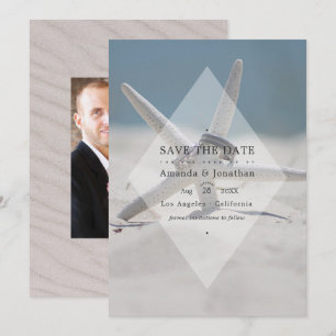 Reserva La Fecha Foto de boda de verano tropical en la playa