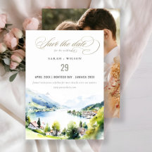 Foto de boda del paisaje de Lungern Suiza