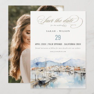 Reserva La Fecha Foto de boda en Ushuaia, Argentina con paisaje en 