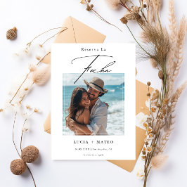 Reserva La Fecha Foto de Boda español Minimalista con escritura mod