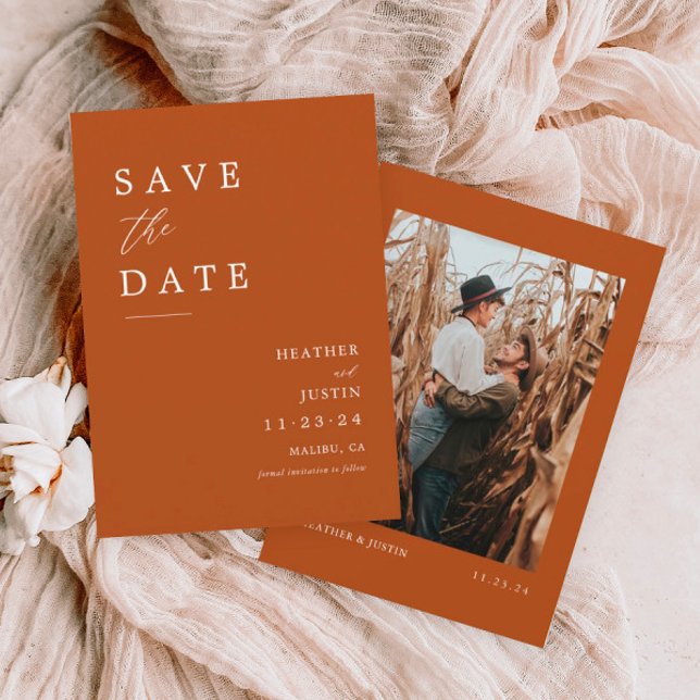 Reserva La Fecha Foto de Boda oxidado Guardar las fechas Guardar la (Subido por el creador)