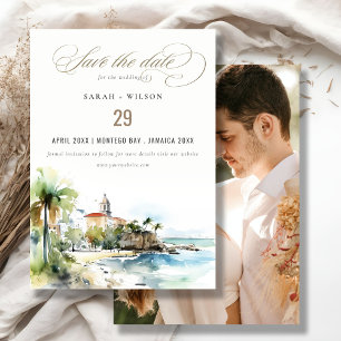 Reserva La Fecha Foto de boda paisaje Montego Bay Jamaica