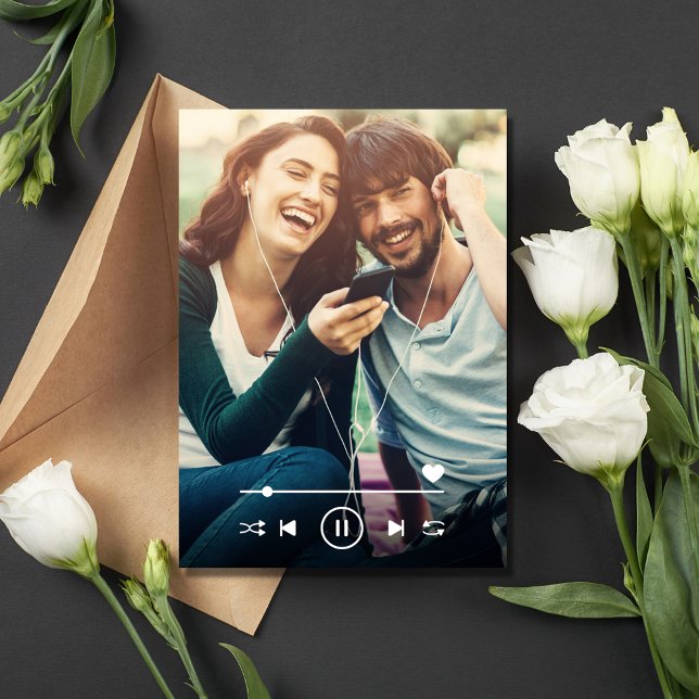 Reserva La Fecha Foto de Boda tema musical Guardar fecha (Music Themed Wedding Photo Save the Date)
