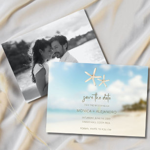 Reserva La Fecha Foto de bodas de destino de playa