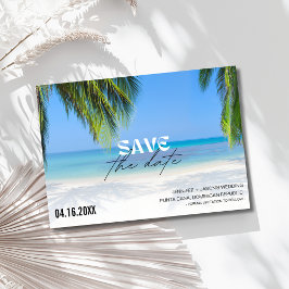 Reserva La Fecha Foto de bodas de destino de playa