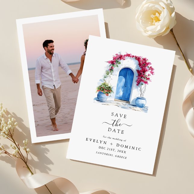 Reserva La Fecha Foto de Buganvilla para Boda Moderna de Destino (Subido por el creador)