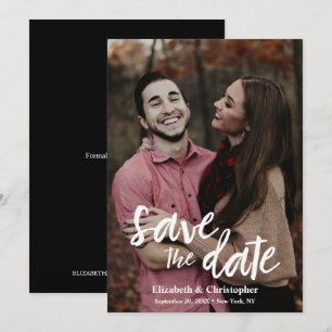 Reserva La Fecha Foto de compromiso del guión de manual de moda