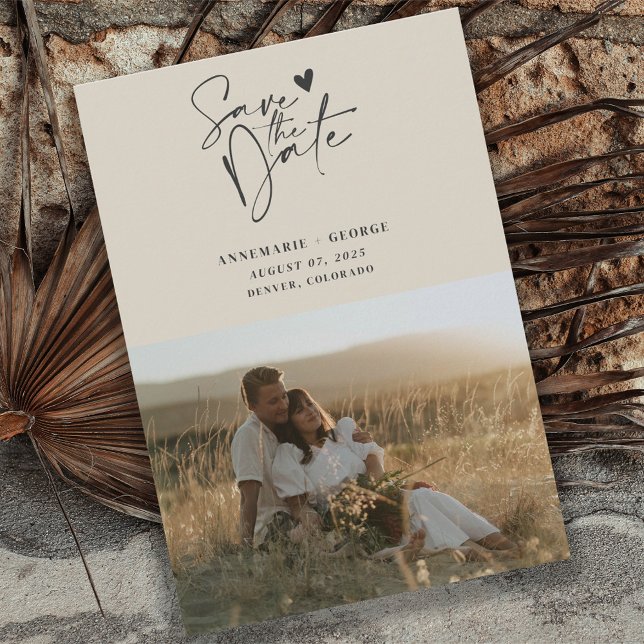 Reserva La Fecha Foto de escritura moderna de caligrafía de marfil (Subido por el creador)