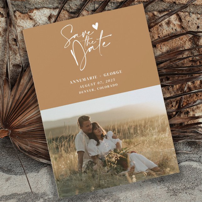 Reserva La Fecha Foto de escritura moderna de caligrafía de terraco (Subido por el creador)