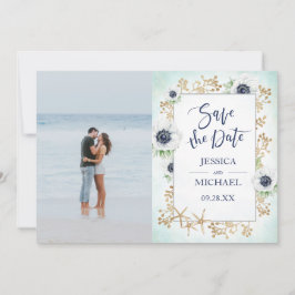 Reserva La Fecha Foto de flor de anemone elegante y linda en acuare