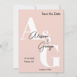 Reserva La Fecha Foto de Iniciales Modernas