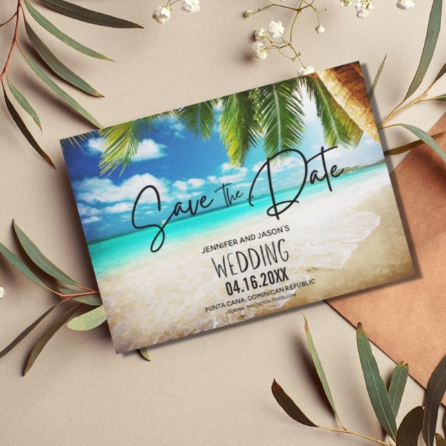 Reserva La Fecha Foto de la boda de destino de Punta Cana Beach (Subido por el creador)