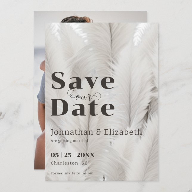 Reserva La Fecha Foto de la Grasa Boho Pampas (Anverso / Reverso)