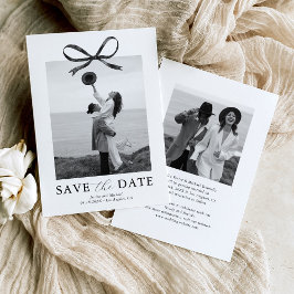 Reserva La Fecha Foto de lazo de boda moderno