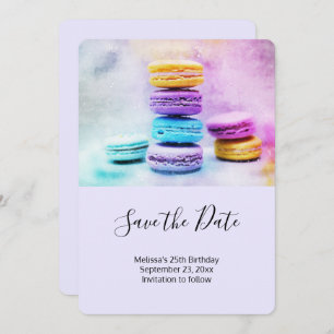 Reserva La Fecha Foto de macarones coloridos