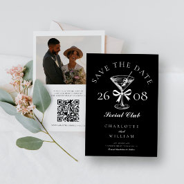 Reserva La Fecha Foto de Martini moderna de mano dibujada