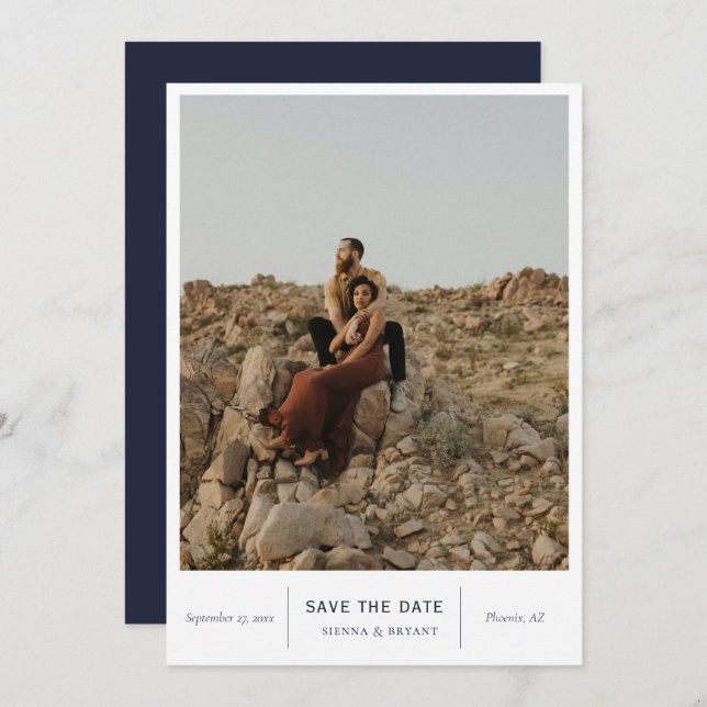 Reserva La Fecha Foto de Moda moderna (Anverso / Reverso)