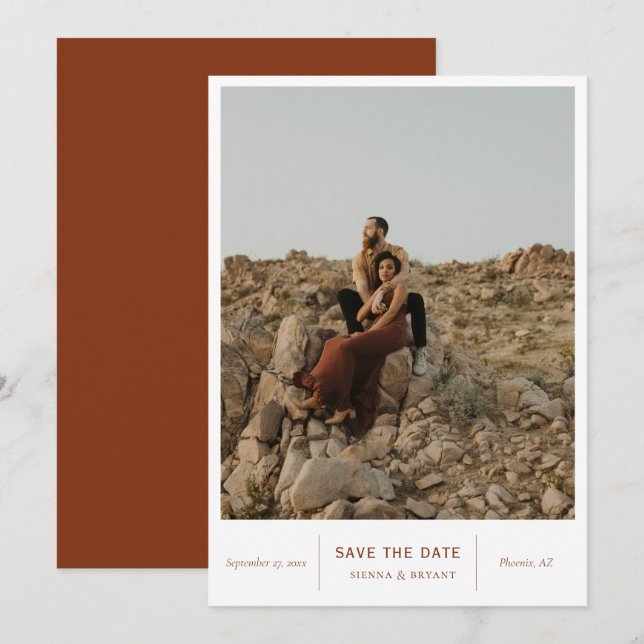 Reserva La Fecha Foto de Moda moderna (Anverso / Reverso)