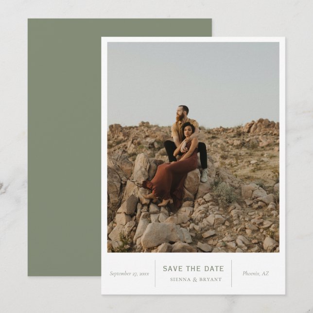 Reserva La Fecha Foto de Moda moderna (Anverso / Reverso)