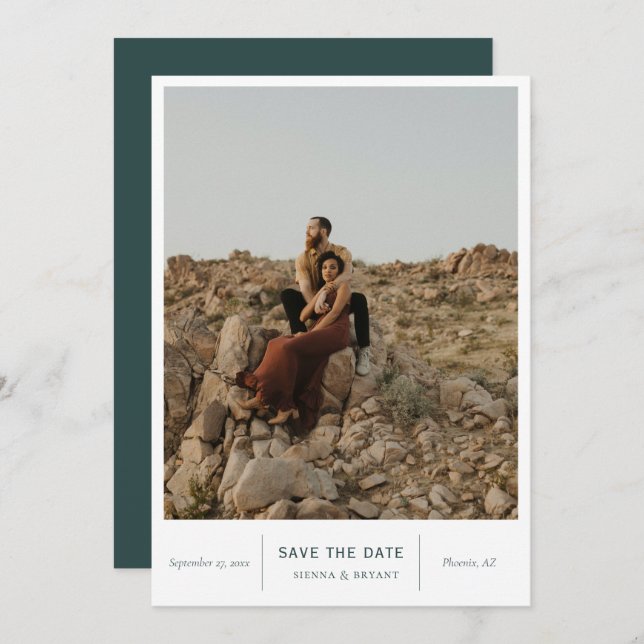 Reserva La Fecha Foto de Moda moderna (Anverso / Reverso)