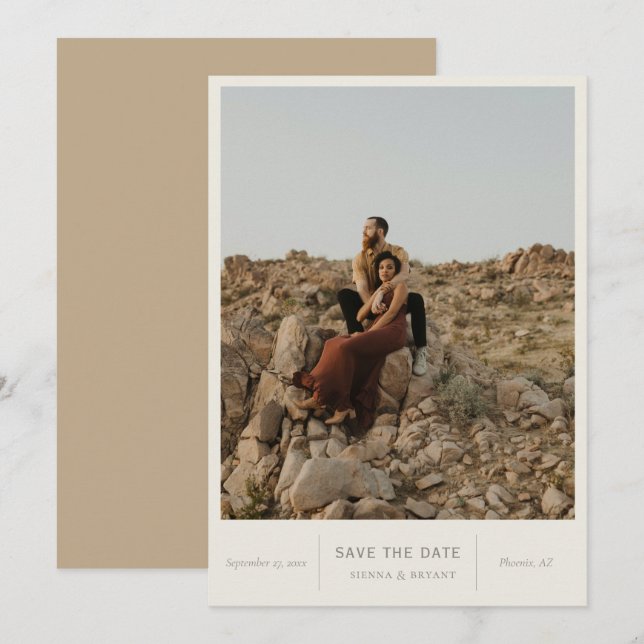 Reserva La Fecha Foto de Moda moderna (Anverso / Reverso)