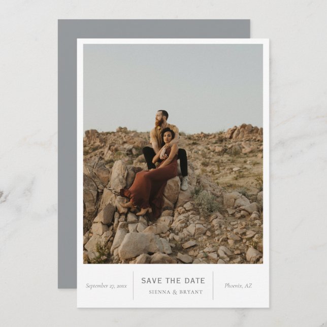 Reserva La Fecha Foto de Moda moderna (Anverso / Reverso)