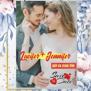 Reserva La Fecha Foto de nombre ultramoderno personalizada vertical