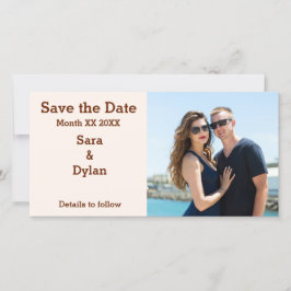 Reserva La Fecha Foto de pareja personalizada