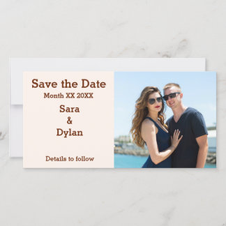 Reserva La Fecha Foto de pareja personalizada