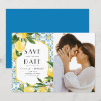 Foto de patrón de limón acuarela y mosaico marroqu