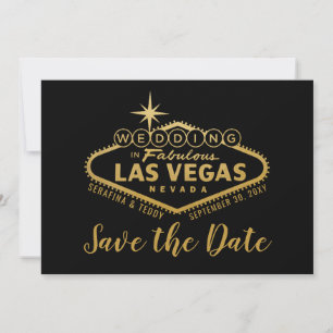 Reserva La Fecha Foto de Rótulo Boda de Vegas