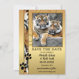 Reserva La Fecha Foto de Tiger Big Cats Save the Date Card