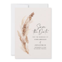 foto de un boda de pampas natural salva la fecha