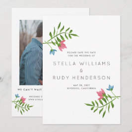 Reserva La Fecha Foto del Boda botánico de Wildflowers Country