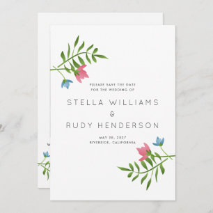 Reserva La Fecha Foto del Boda botánico de Wildflowers Country