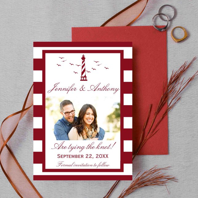 Reserva La Fecha Foto del Boda del faro náutico Save the Date (Subido por el creador)