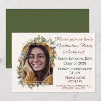 Foto del partido de graduación Boho Floral Arch