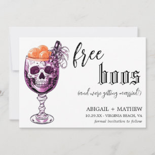 Reserva La Fecha Foto divertida de bebedizos gratis para novios Hal
