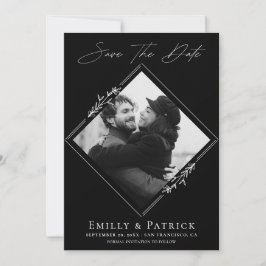 Reserva La Fecha Foto en blanco y negro minimalista moderna