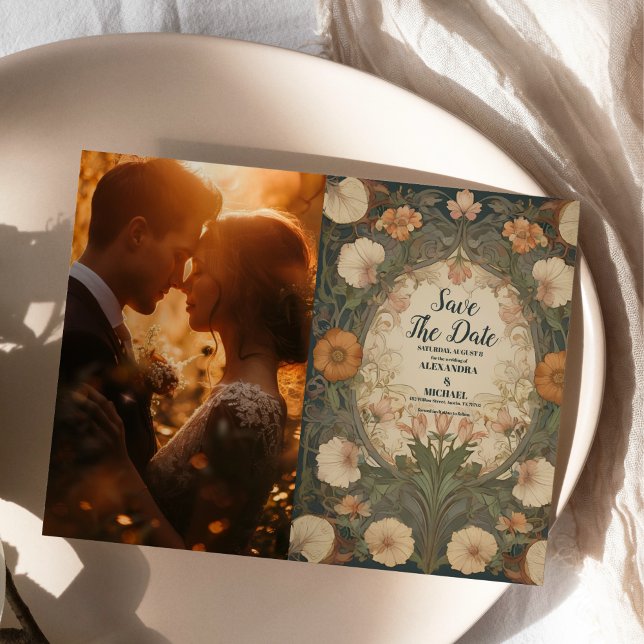 Reserva La Fecha Foto encantada Boda Art Nouveau de Garden (Subido por el creador)
