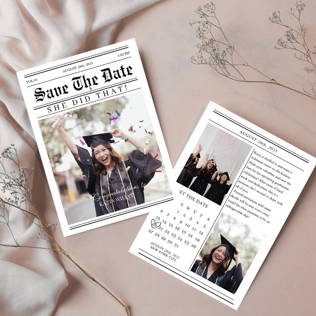 Reserva La Fecha Foto exclusiva del periódico Calendario Graduación (Subido por el creador)