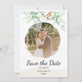 Reserva La Fecha Foto Floral Personalizada