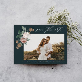 Reserva La Fecha Foto Floral Vintage Boda Guardar La Fecha