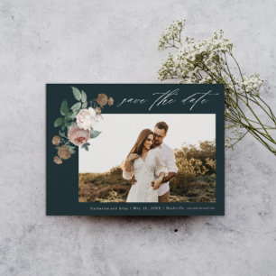 Reserva La Fecha Foto Floral Vintage Boda  Guardar La Fecha