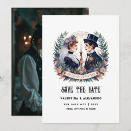 Reserva La Fecha Foto gótica "Hasta que la muerte nos separe"