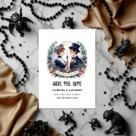 Reserva La Fecha Foto gótica "Hasta que la muerte nos separe"