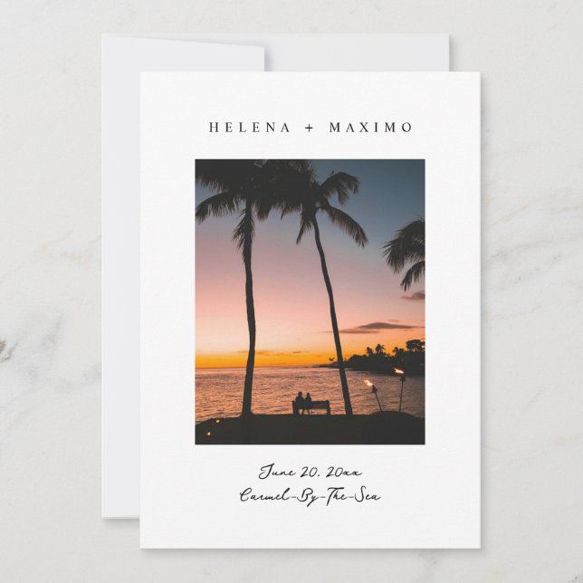 Reserva La Fecha Foto mínima clásica (Anverso)